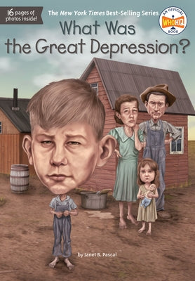 Paperback book titled "What Was the Great Depression?" by Penguin Young Readers Group, featuring a colorful cover illustration.