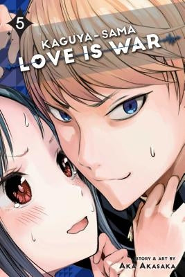 Paperback of Kaguya-Sama: Love Is War, Vol. 5 manga by Viz Media featuring colorful cover art with characters from the series.