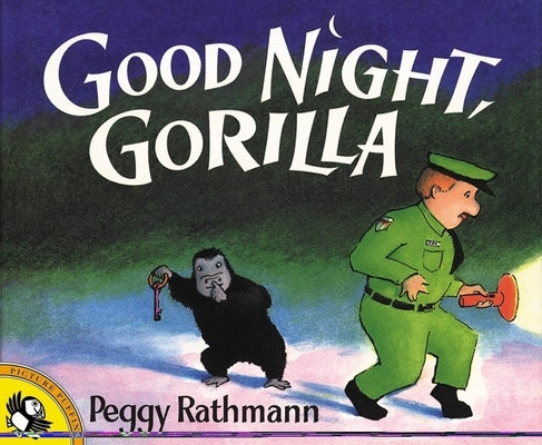 Paperback of "Good Night, Gorilla" by Puffin Books, showing the colorful cover with a playful gorilla illustration.