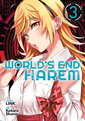 Paperback of World's End Harem Vol. 3 by Ghost Ship, featuring cover art with anime-style characters and vibrant colors.