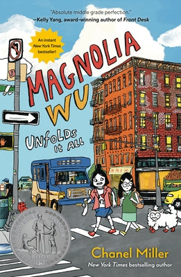 Paperback of Magnolia Wu Unfolds It All, a Newbery Honor Book, published by Penguin Young Readers Group, showing the cover design.