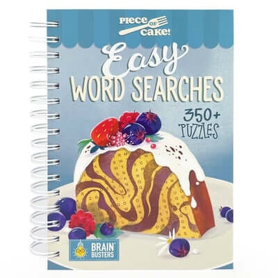 Piece of Cake Easy Word Search Spiral Parragon