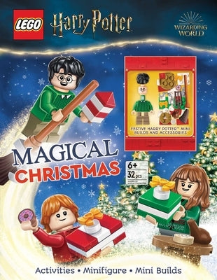 Lego Harry Potter: Magical Christmas! paperback book by Studio Fun International with colorful cover illustration.