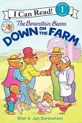 Paperback copy of The Berenstain Bears Down on the Farm by HarperCollins featuring colorful farm scene on the cover.