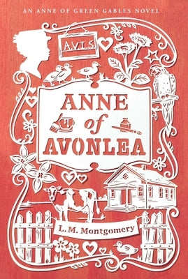 Paperback copy of Anne of Avonlea by Aladdin Paperbacks featuring the book cover with colorful illustration.