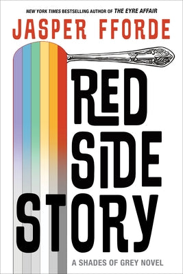 Red Side Story paperback book by Soho Press, showing the front cover with bold red and black design.