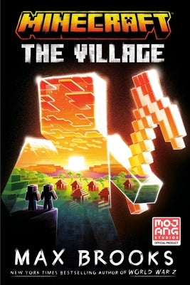 Paperback of Minecraft: The Village official novel by Random House Worlds featuring colorful Minecraft characters on the cover.