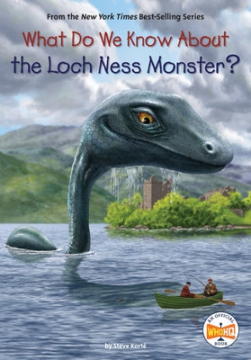 Paperback book titled "What Do We Know About the Loch Ness Monster?" by Penguin Workshop with a colorful cover design.