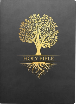 Large print black leather Bible with red letter text, KJV Family Legacy Holy Bible, Whitaker House, 1611 version.