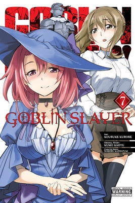 Paperback manga book Goblin Slayer, Vol. 7 by Yen Press featuring cover art with fantasy characters and detailed illustrations.