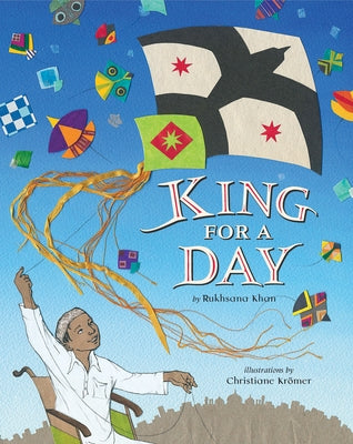 Paperback of "King for a Day" by Lee & Low Books featuring colorful illustrated cover with children and a crown.
