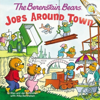 Paperback of The Berenstain Bears: Jobs Around Town by Zonderkidz, showing colorful illustrated cover with Berenstain Bears characters.