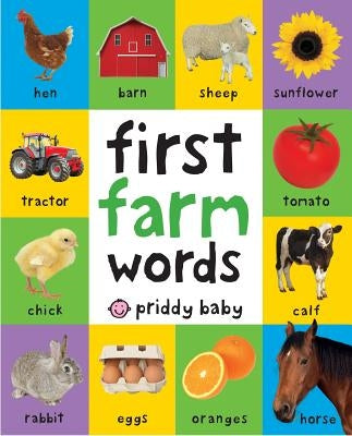 First 100 Padded: First Farm Words Board Book Priddy Books Us
