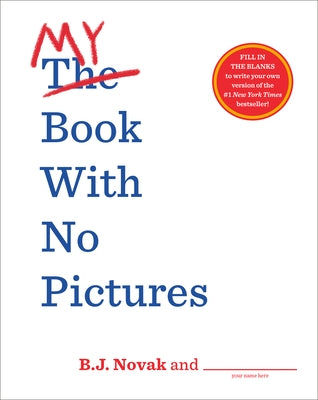 Paperback of My Book with No Pictures by Rocky Pond Books, showing the front cover with colorful illustrations and title text.