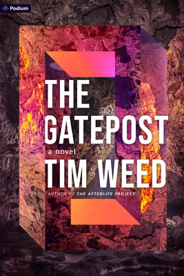 Paperback copy of The Gatepost novel by Podium Publishing, featuring a cover with artistic design and title text.