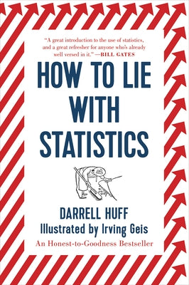 Paperback of "How to Lie with Statistics" by W. W. Norton & Company, showing the book cover with title and author details.