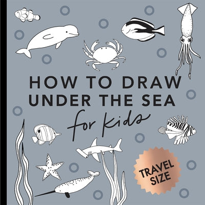 Paperback kids' activity book featuring underwater scenes with dolphins, mermaids, and ocean animals for drawing and summer fun.
