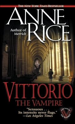 Vittorio the Vampire mass market paperback book with illustrated cover featuring a vampire character and dark, spooky background.