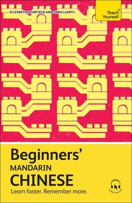Paperback book titled "Beginners' Mandarin Chinese" by Teach Yourself, designed for learning and memorizing Mandarin language skills.