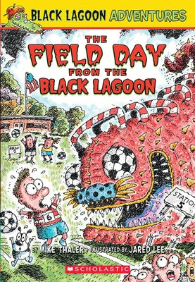 Paperback of The Field Day from the Black Lagoon by Scholastic Paperbacks, featuring colorful cover art with lagoon adventure scene.