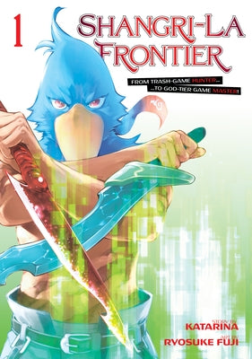 Paperback of Shangri-La Frontier 1 manga by Kodansha Comics, featuring colorful cover art with characters in an adventurous scene.