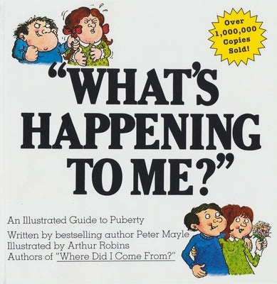 Paperback book titled "What's Happening to Me?" by Lyle Stuart, featuring a colorful cover with illustrations.
