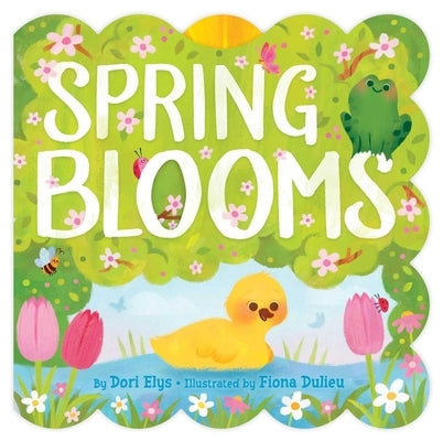 Colorful Little Simon Spring Blooms board book with vibrant illustrations of flowers and spring scenes for young children.