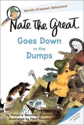 Paperback of "Nate the Great Goes Down in the Dumps" by Yearling Books, showing the book cover with colorful illustrations.