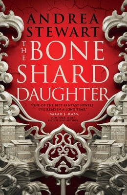 Paperback of The Bone Shard Daughter novel by Orbit featuring a detailed cover with mysterious artwork.