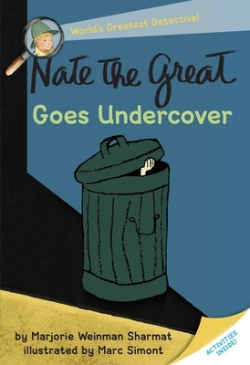 Paperback copy of Nate the Great Goes Undercover by Yearling Books, featuring the book cover with colorful illustrations.
