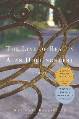 Paperback copy of "The Line of Beauty" by Bloomsbury USA, showing the book cover with title and author details.
