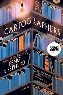 Paperback of The Cartographers by William Morrow & Company featuring a cover with artistic map illustrations.