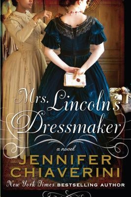 Large print paperback of Mrs. Lincoln's Dressmaker showing the book cover with title and author on a plain background