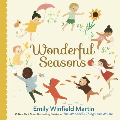 Colorful pages of the Wonderful Seasons board book by Random House Books for Young Readers, showcasing seasonal illustrations for children.