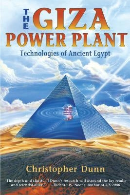 Paperback book titled "The Giza Power Plant: Technologies of Ancient Egypt" by Bear & Company, showing the cover with pyramids and ancient symbols.