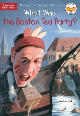 Paperback book titled "What Was the Boston Tea Party?" by Penguin Workshop, featuring a cover illustration related to the historical event.