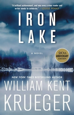 Paperback of Iron Lake 20th Anniversary Edition by Atria Books with a cover featuring a scenic lakeside landscape.