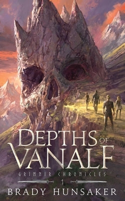 Paperback copy of Depths of Vanalf: Grimnir Chronicles 1 by Lightfire Publishing, showing the book cover with dark fantasy artwork.