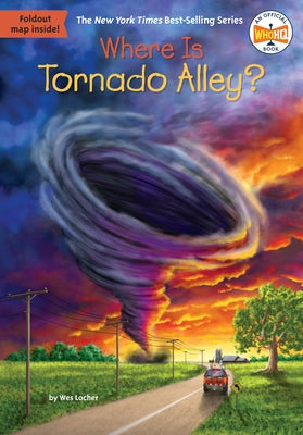 Paperback of "Where Is Tornado Alley?" by Penguin Workshop, featuring a colorful cover with tornado illustrations.
