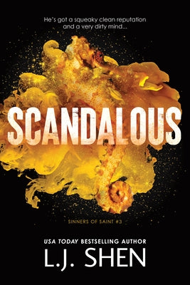Paperback of "Scandalous" by Bloom Books, featuring the book cover with bold title and artistic design.