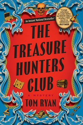 Paperback of The Treasure Hunters Club: A Mystery by Atlantic Crime, featuring colorful cover art with treasure map and adventure theme.