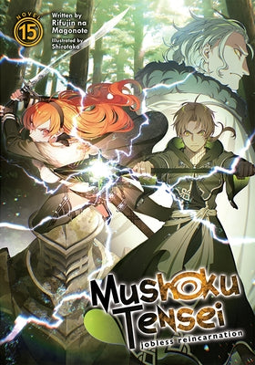 Paperback of Mushoku Tensei: Jobless Reincarnation Vol. 15 light novel by Airship, showing the front cover with artwork.