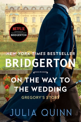 Paperback copy of "On the Way to the Wedding" by Bridgerton series, published by Avon Books, with cover art visible.