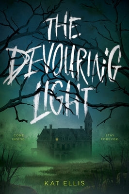 Paperback of The Devouring Light novel by HarperCollins, showing the front cover with dark, mysterious artwork.
