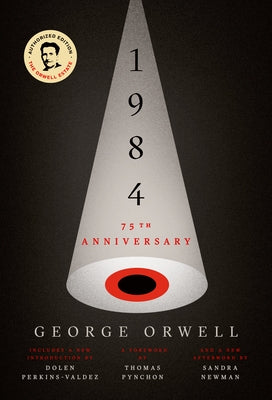 Paperback edition of Nineteen Eighty-Four by Berkley Books, showing the book cover with dark and dystopian artwork.
