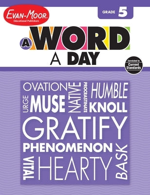 A Word a Day, Grade 5 Teacher Edition Paperback Evan-Moor Educational Publishers