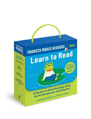 Phonics Makes Readers: Learn to Read Box 2: 15 Books to Build Reading Skills for Kindergarten and Beyond Paperback Callisto Kids