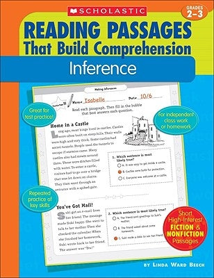 Reading Passages That Build Comprehension: Inference Paperback Teaching Resources