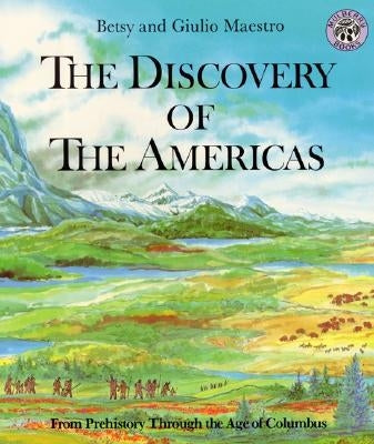 Paperback book titled "Discovery of the Americas" by HarperCollins, showing the front cover with historical illustrations.
