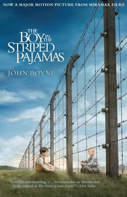 Paperback edition of "The Boy in the Striped Pajamas" by David Fickling Books, showing the book cover with striped pajamas illustration.